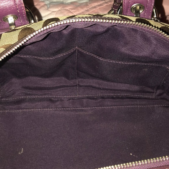 Plum coach purse - Picture 5 of 5